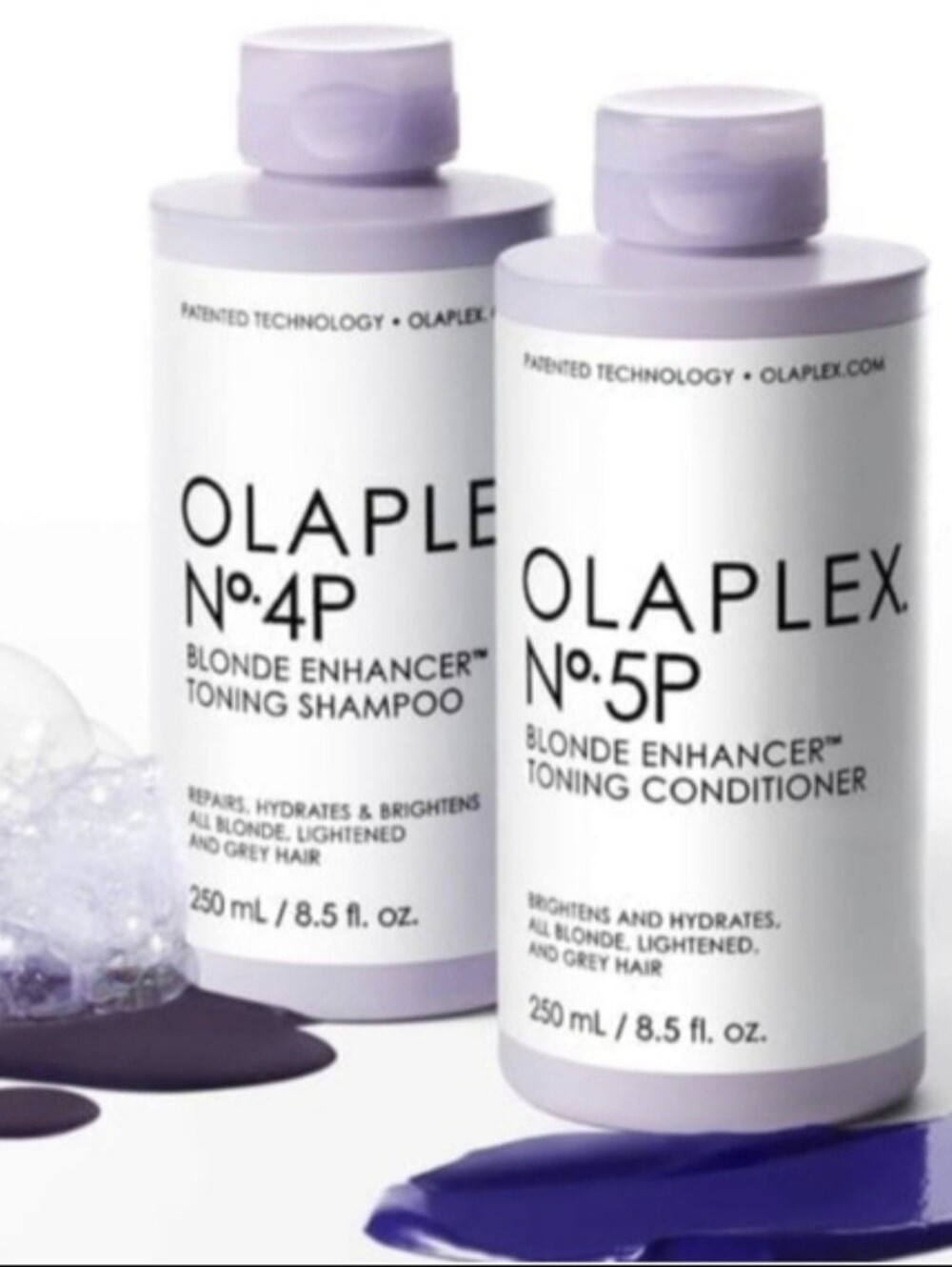 NWT FULL Olaplex No.4P Blonde Enhancer Toning Shampoo 8.5 OZ& Conditioner 8.5Oz
